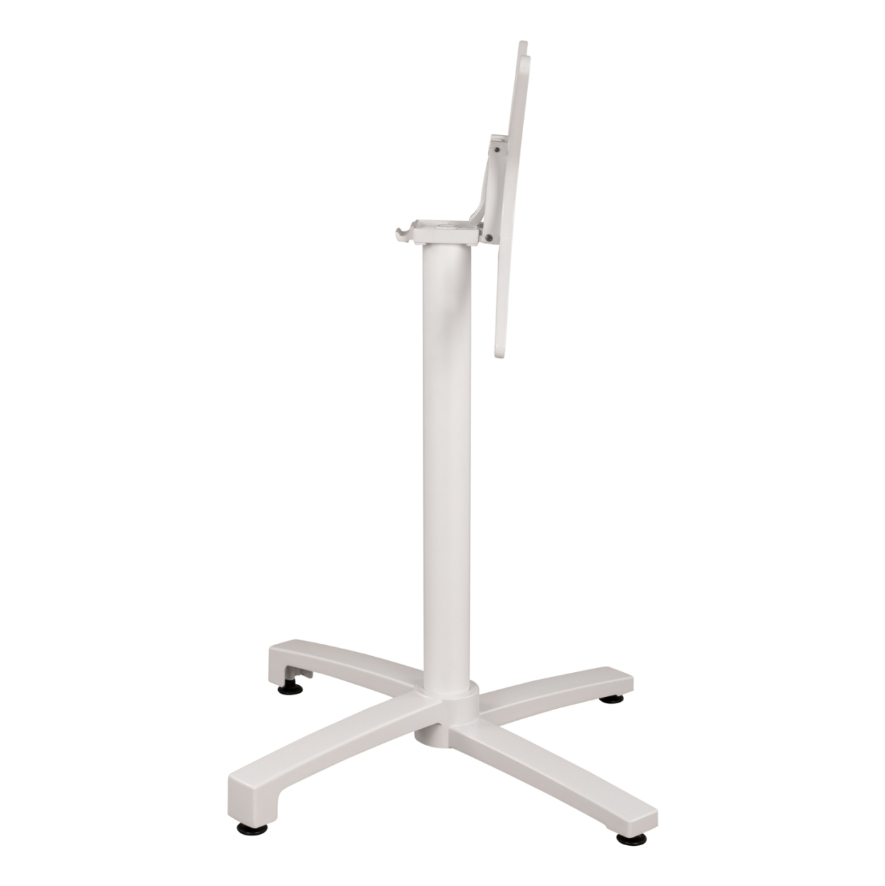 Aluminum Base Folding White matte 69x69x73cm with cross HM459.02 [4]