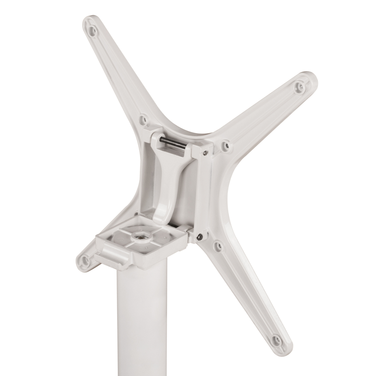 Aluminum Base Folding White matte 69x69x73cm with cross HM459.02 [6]