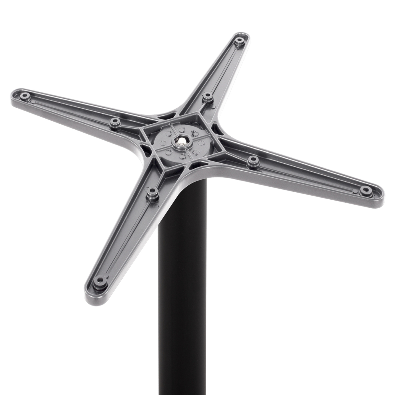 Aluminum Base HM460.01 Black Matte 66x66x72cm with cross 48x48cm [4]