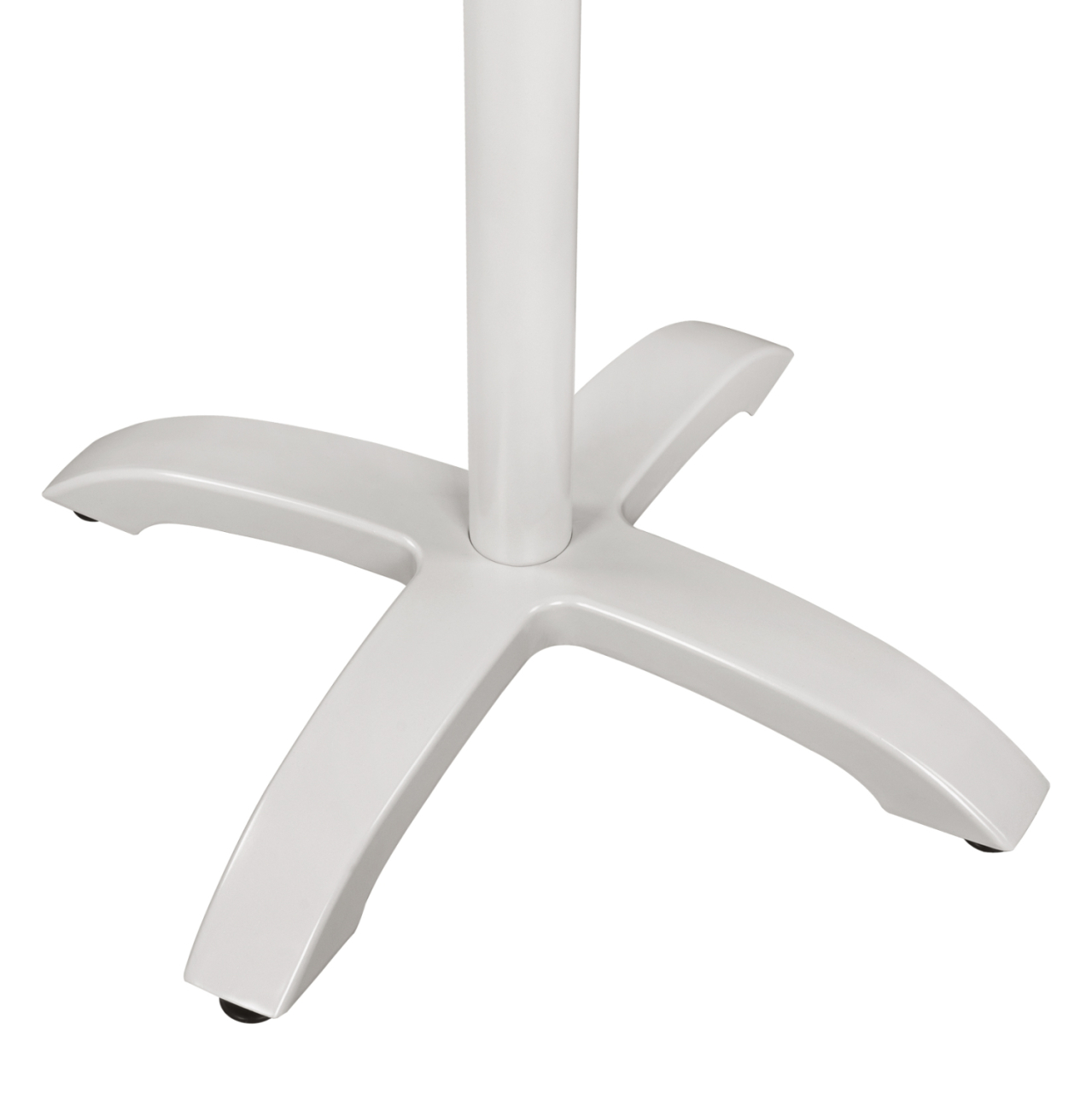 Aluminum Base HM460.02 White matte 66x66x72 with cross 48x48 [5]