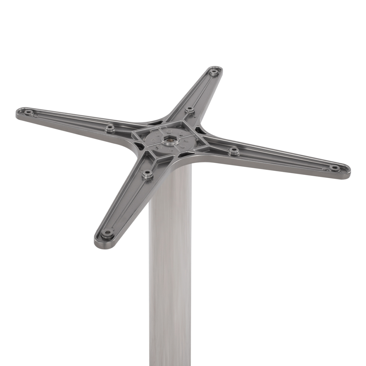 Aluminum Base HM460.03 Chromed 66x66x72H with cross 48x48 [4]