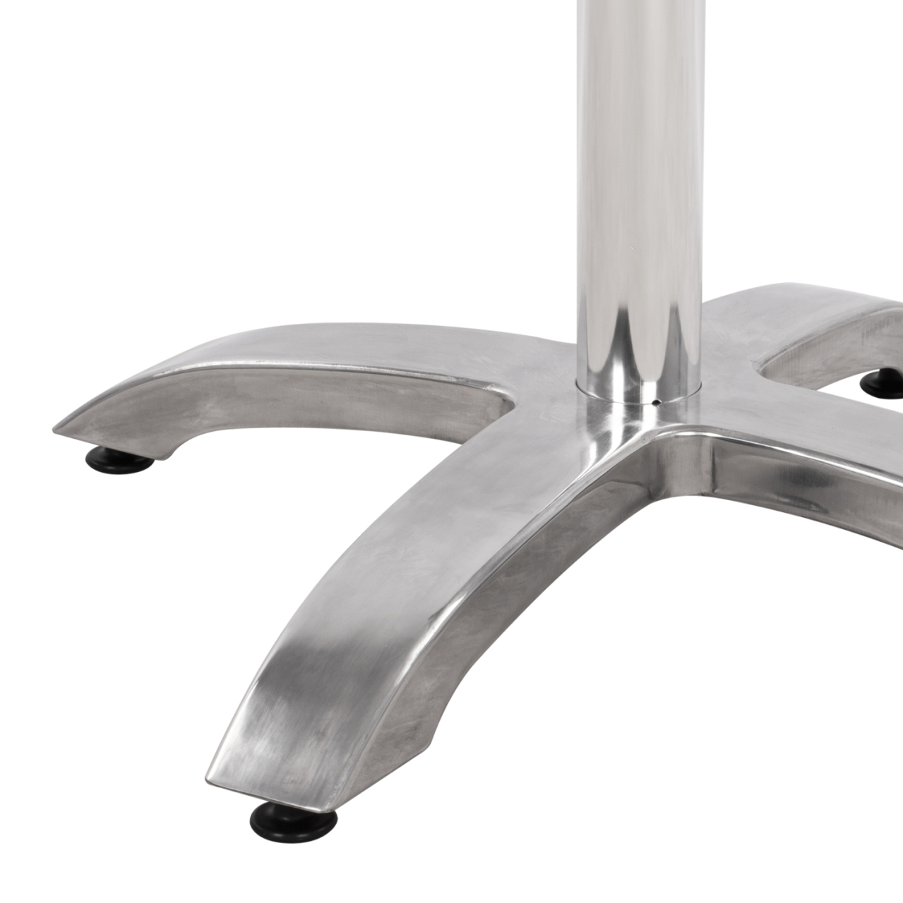 Aluminum Base HM460.03 Chromed 66x66x72H with cross 48x48 [6]