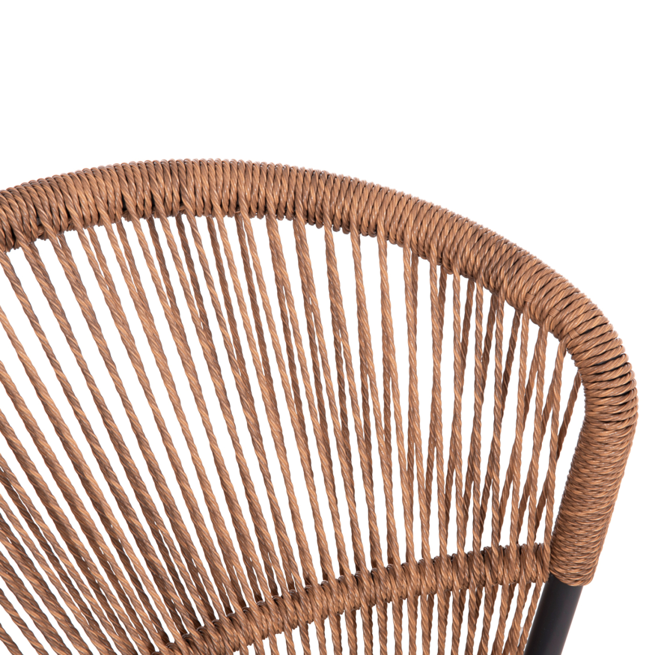 ALUMINUM CHAIR LYNN HM6267.01 ANTHRACITE FRAME-P.E. RATTAN IN NATURAL COLOR 57x61x79Hcm. [7]