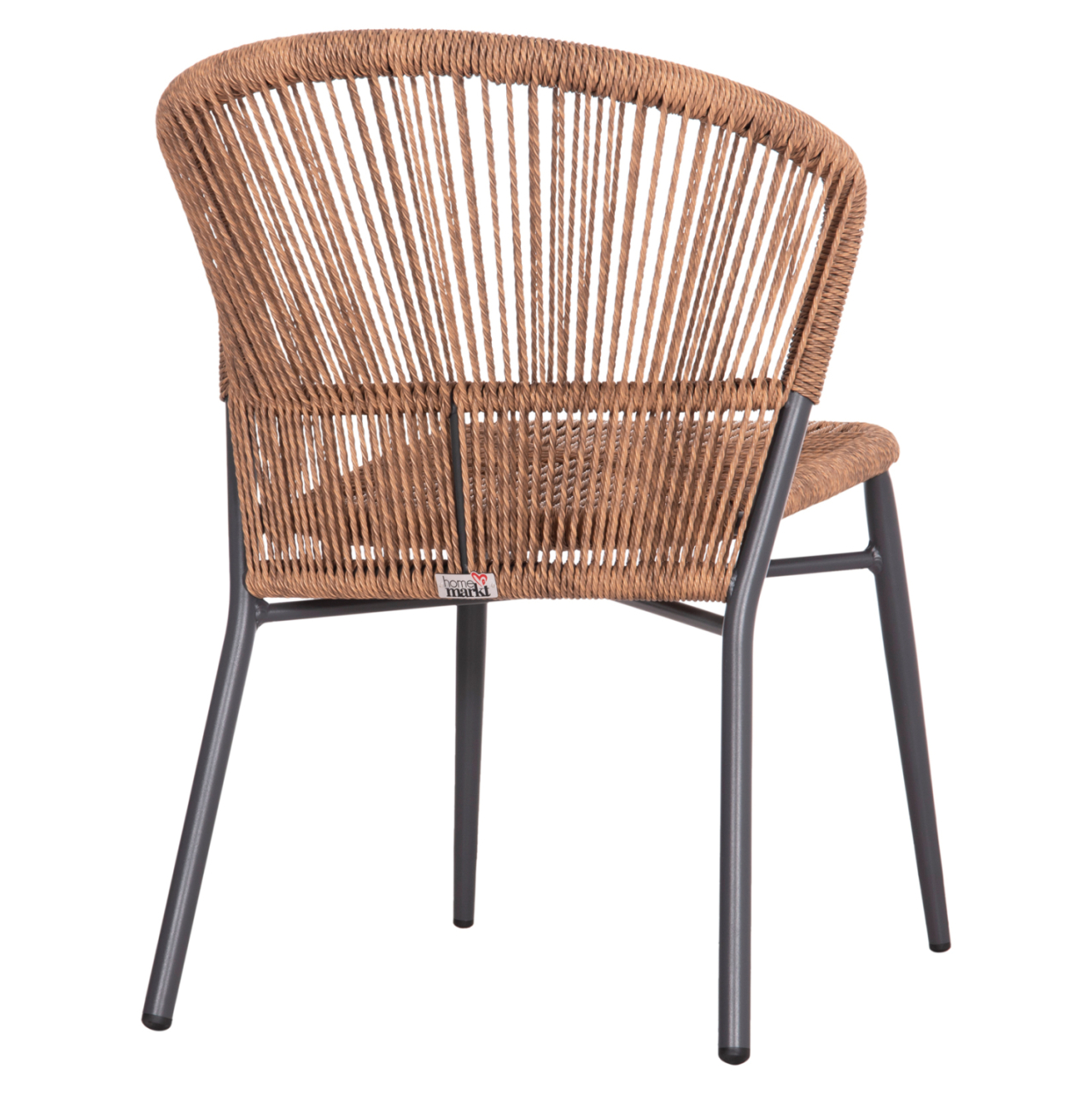 ALUMINUM CHAIR LYNN HM6267.01 ANTHRACITE FRAME-P.E. RATTAN IN NATURAL COLOR 57x61x79Hcm. [5]