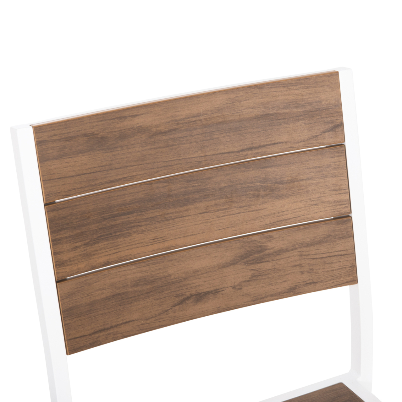 ALUMINUM CHAIR SAGA HM6063.01 WHITE WITH POLYWOOD 46x52x86Hcm. [7]
