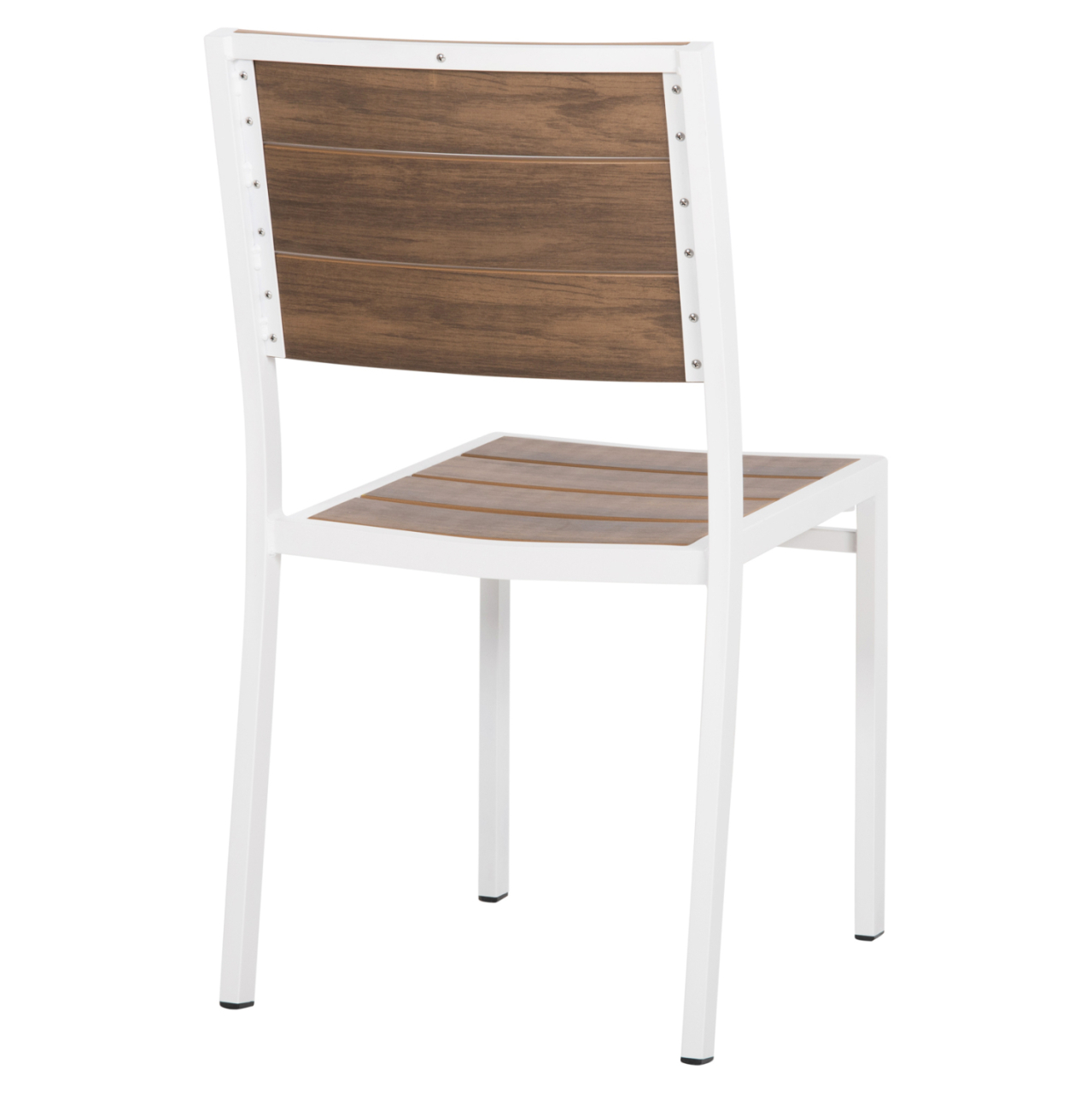ALUMINUM CHAIR SAGA HM6063.01 WHITE WITH POLYWOOD 46x52x86Hcm. [5]