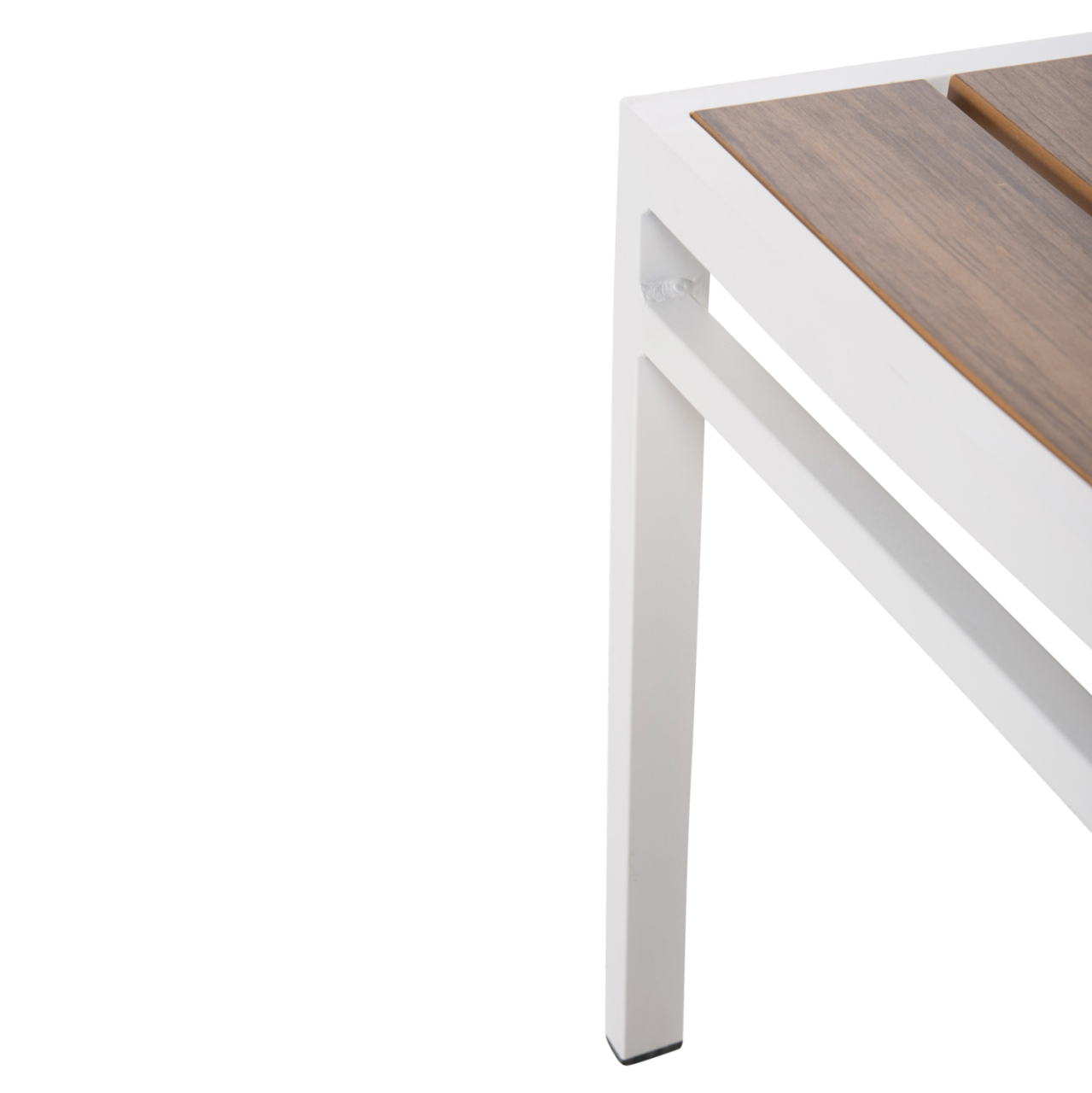 ALUMINUM CHAIR SAGA HM6063.01 WHITE WITH POLYWOOD 46x52x86Hcm. [9]