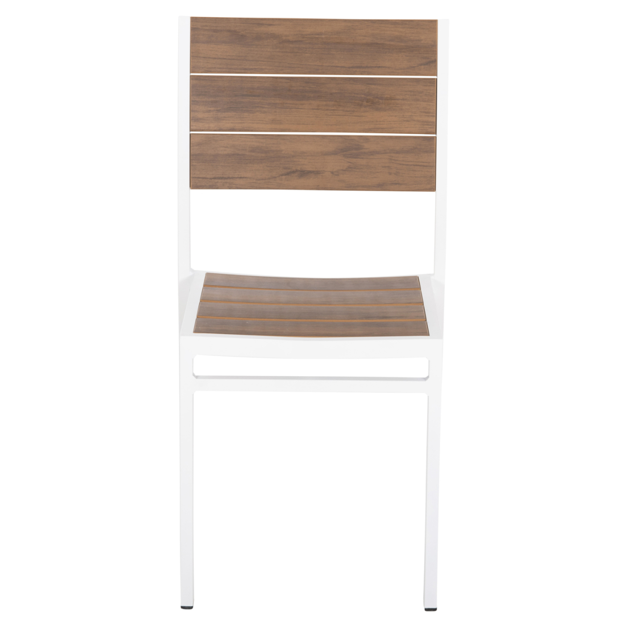 ALUMINUM CHAIR SAGA HM6063.01 WHITE WITH POLYWOOD 46x52x86Hcm. [3]