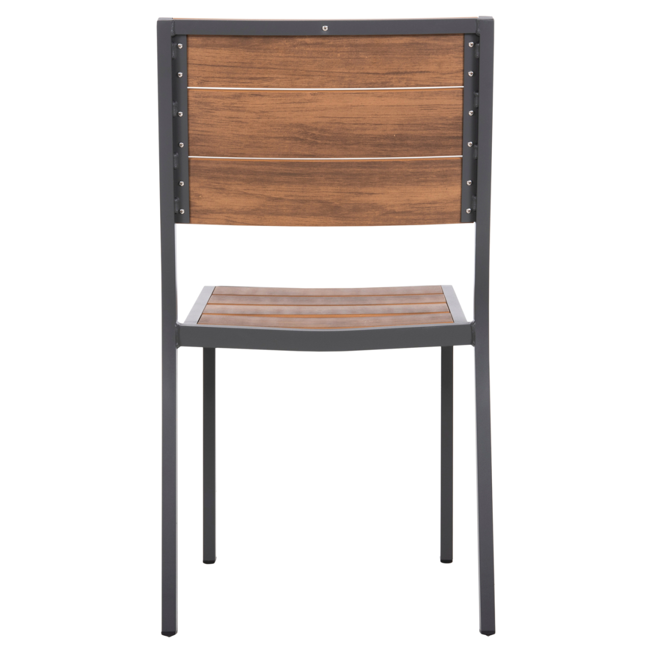 ALUMINUM CHAIR SAGA HM6063.02 DARK GREY WITH POLYWOOD 46x52x86Hcm. [6]