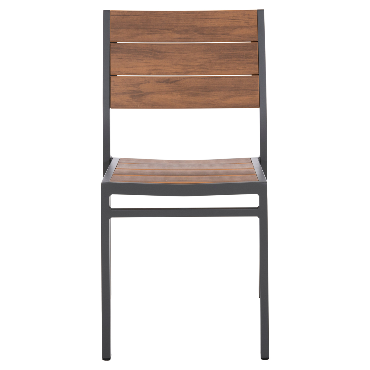 ALUMINUM CHAIR SAGA HM6063.02 DARK GREY WITH POLYWOOD 46x52x86Hcm. [3]