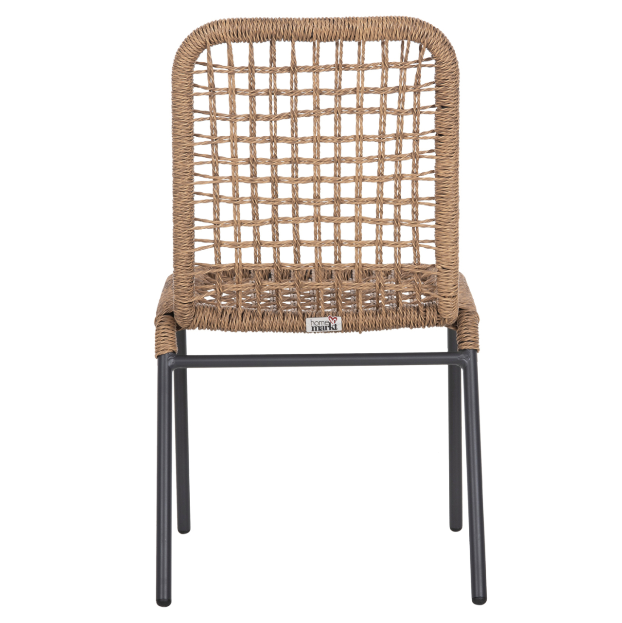 ALUMINUM CHAIR SPANO HM6047 ANTHRACITE FRAME- BEIGE SYNTHETIC RATTAN 46x59x80Hcm. [6]