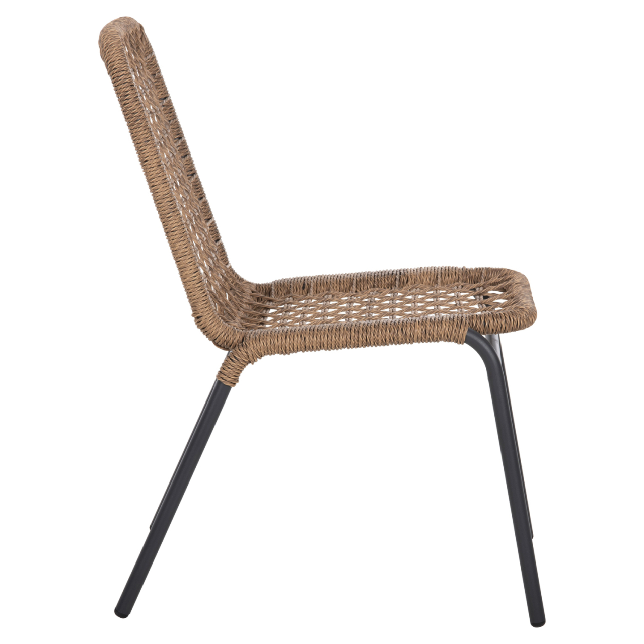 ALUMINUM CHAIR SPANO HM6047 ANTHRACITE FRAME- BEIGE SYNTHETIC RATTAN 46x59x80Hcm. [4]