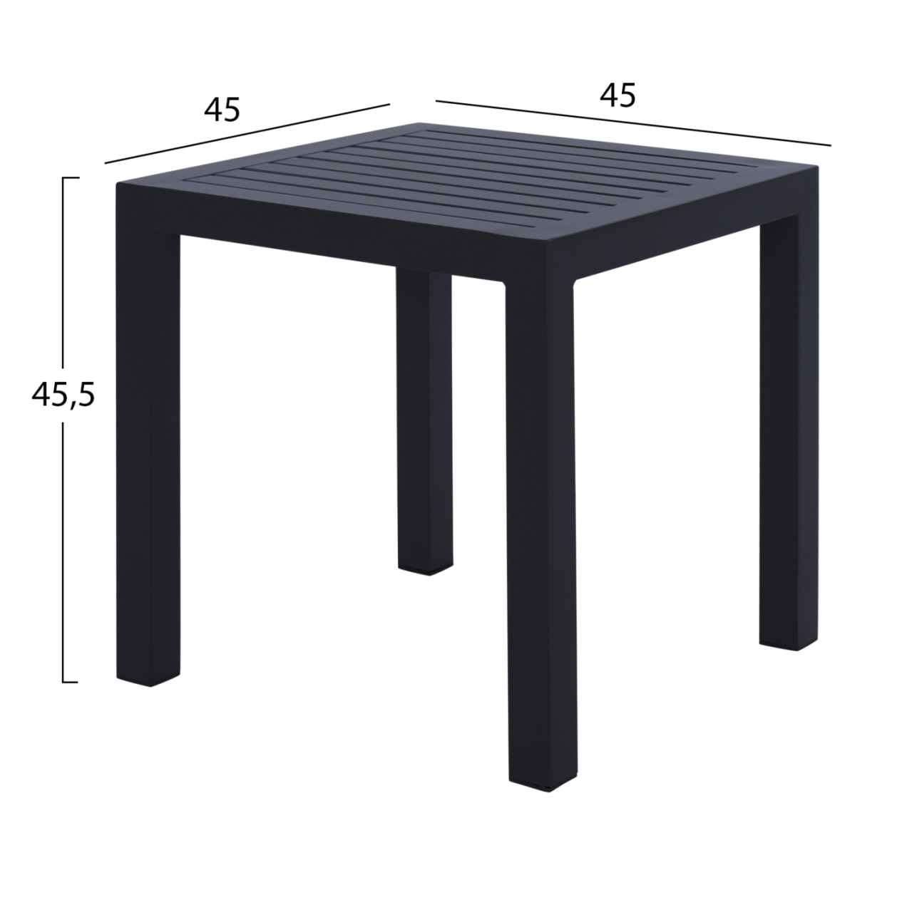 Aluminum Coffee Table QIANA HM5402.02 Grey 45x45x45,5Ηcm [2]
