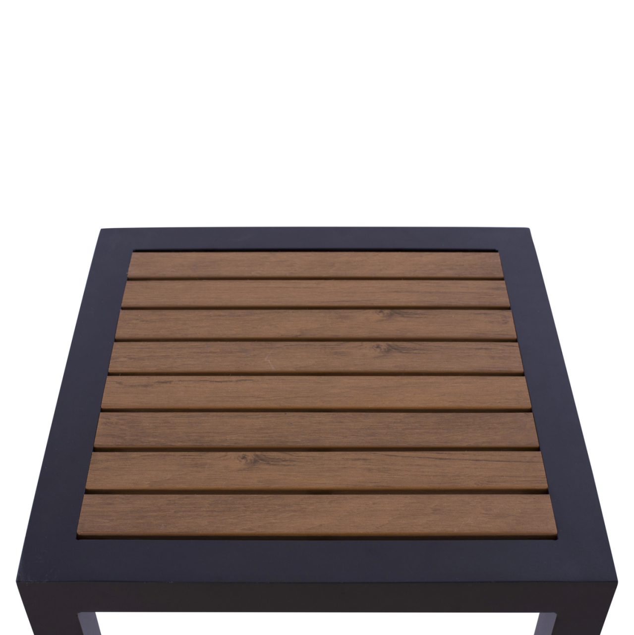 Aluminum Coffee Table SABRA HM5403.02 Grey with Polywood 45Χ45Χ45,5H [4]