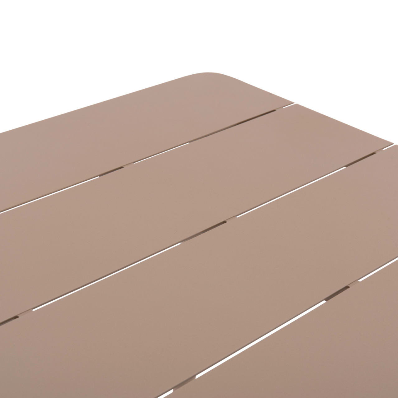 ALUMINUM DINING TABLE RECTANGULAR HIGER HM6291.04 CAPPUCCINO 160x90x78Hcm. [8]