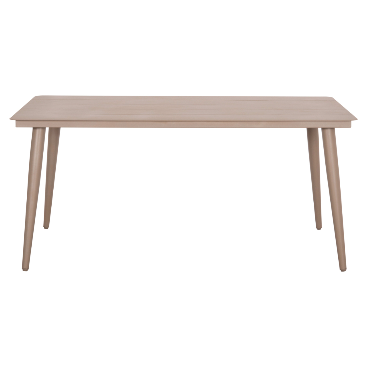 ALUMINUM DINING TABLE RECTANGULAR HIGER HM6291.04 CAPPUCCINO 160x90x78Hcm. [3]