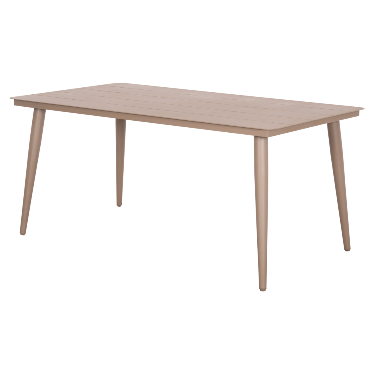 ALUMINUM DINING TABLE RECTANGULAR HIGER HM6291.04 CAPPUCCINO 160x90x78Hcm. [6]