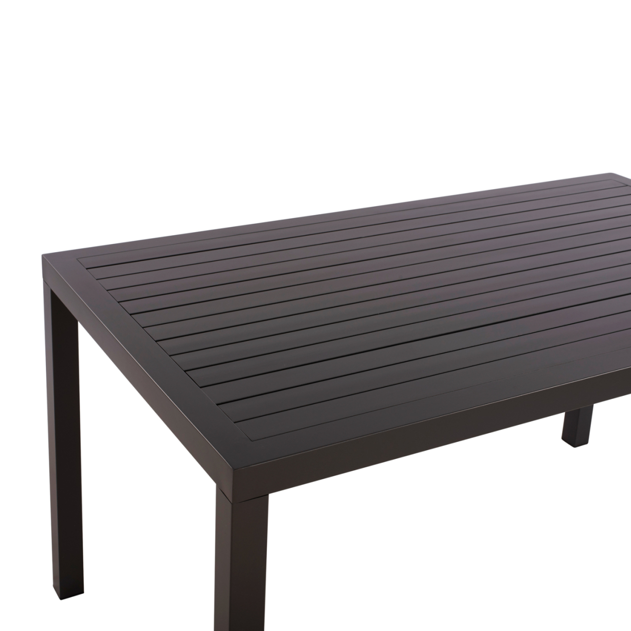 ALUMINUM DINING TABLE SAHIRA HM5571.02 DARK GREY 140Χ80X75.5Hcm. [4]