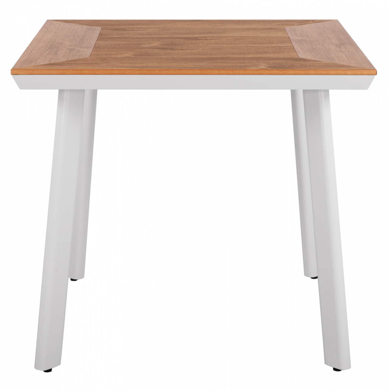 ALUMINUM DINING TABLE SQUARE TABER ΗΜ5563.01 WHITE WITH POLYWOOD TOP 80x80x73Hcm. [3]