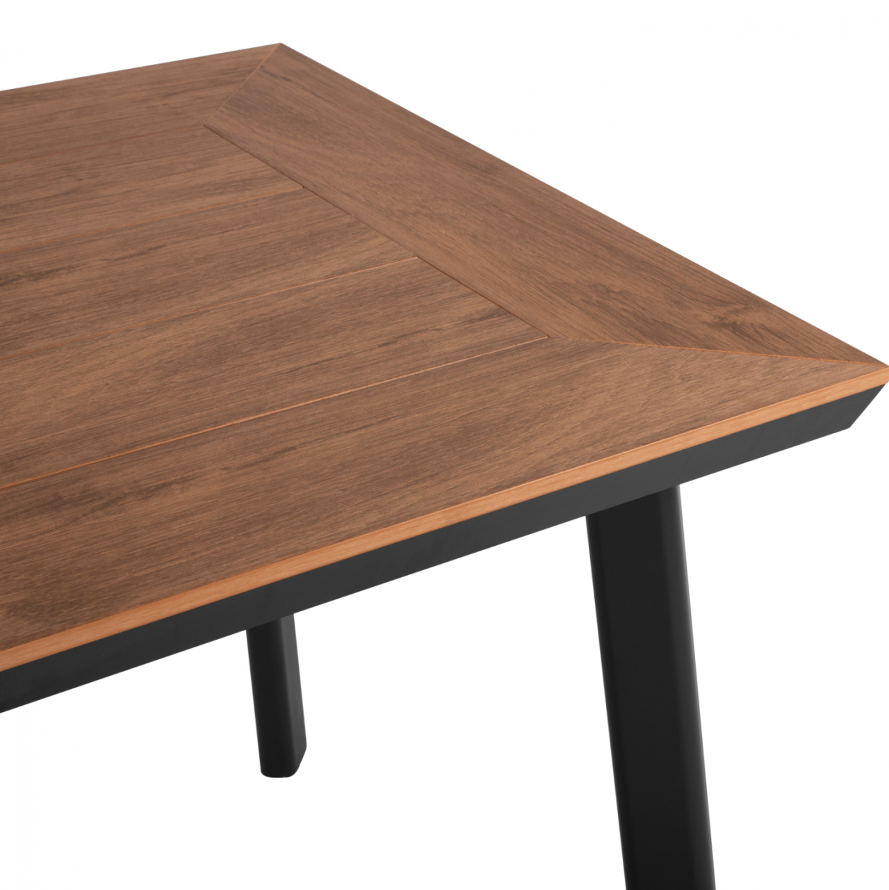 ALUMINUM DINING TABLE SQUARE TABER HM5563.02 DARK GREY WITH POLYWOOD TOP 80x80x73Hcm. [5]