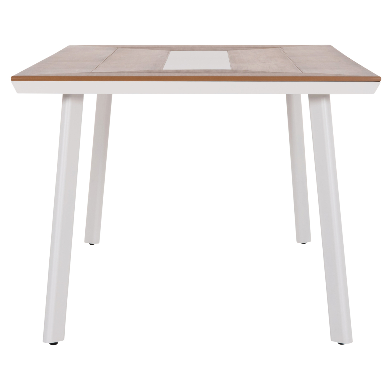 ALUMINUM DINING TABLE TABER HM5131.11 WHITE COLOR WITH POLYWOOD TOP 200x100x75Hcm. [4]