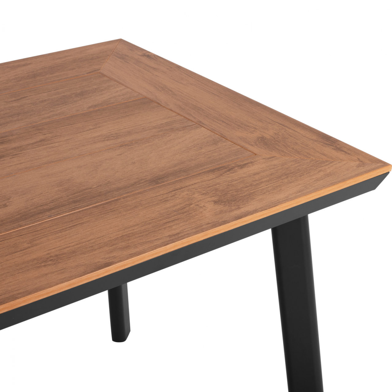 ALUMINUM DINING TABLE TABER HM5562.02 DARK GREY WITH POLYWOOD TOP 120x80x72.5Hcm. [5]