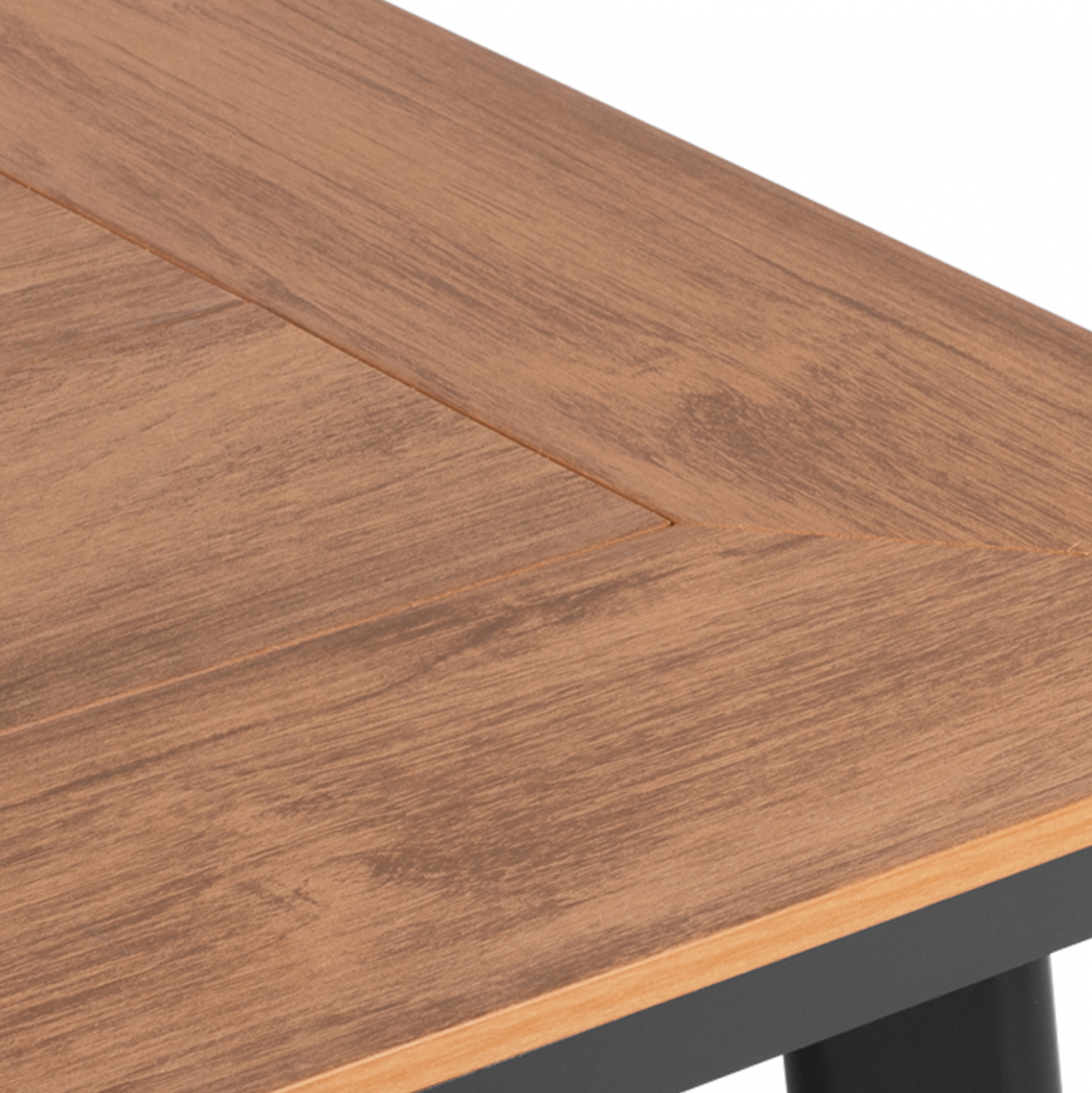 ALUMINUM DINING TABLE TABER HM5562.02 DARK GREY WITH POLYWOOD TOP 120x80x72.5Hcm. [6]