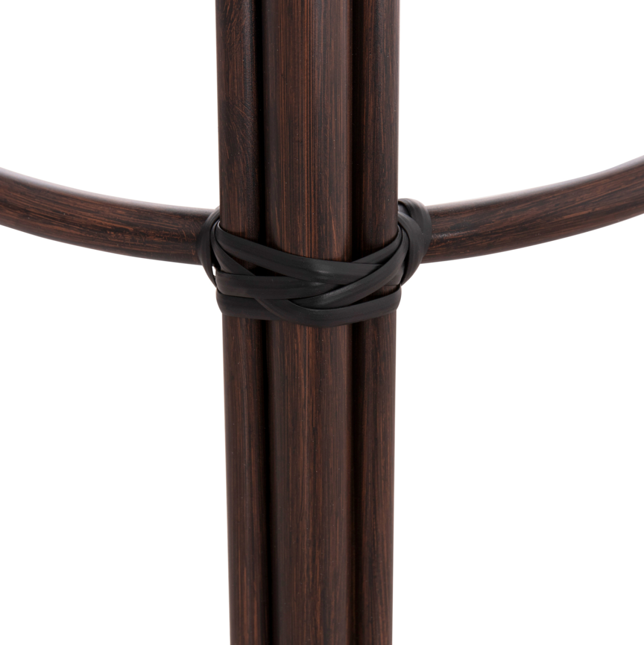 ALUMINUM MEDIUM HEIGHT BAR STOOL CHINO HM6286.01 BAMBOO LOOK and TEXTILENE IN BROWN 43x43x65Hcm. [7]