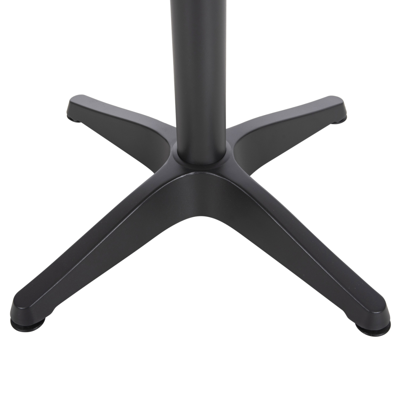 ALUMINUM ROUND TABLE ALEXA HM6086.01 ANTHRACITE-POLYWOOD TOP IN NATURAL COLOR Φ60x73Hcm. [4]