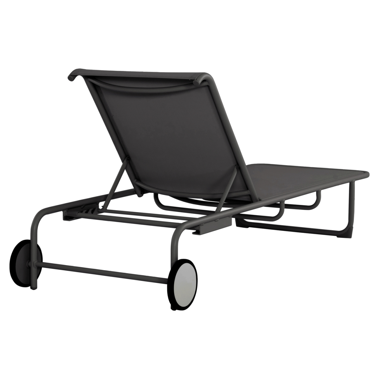 ALUMINUM SUNBED RIBEN WITH TESLIN FABRIC and WHEELS HM6293.01 GREY COLOR 210x78x91Hcm. [5]