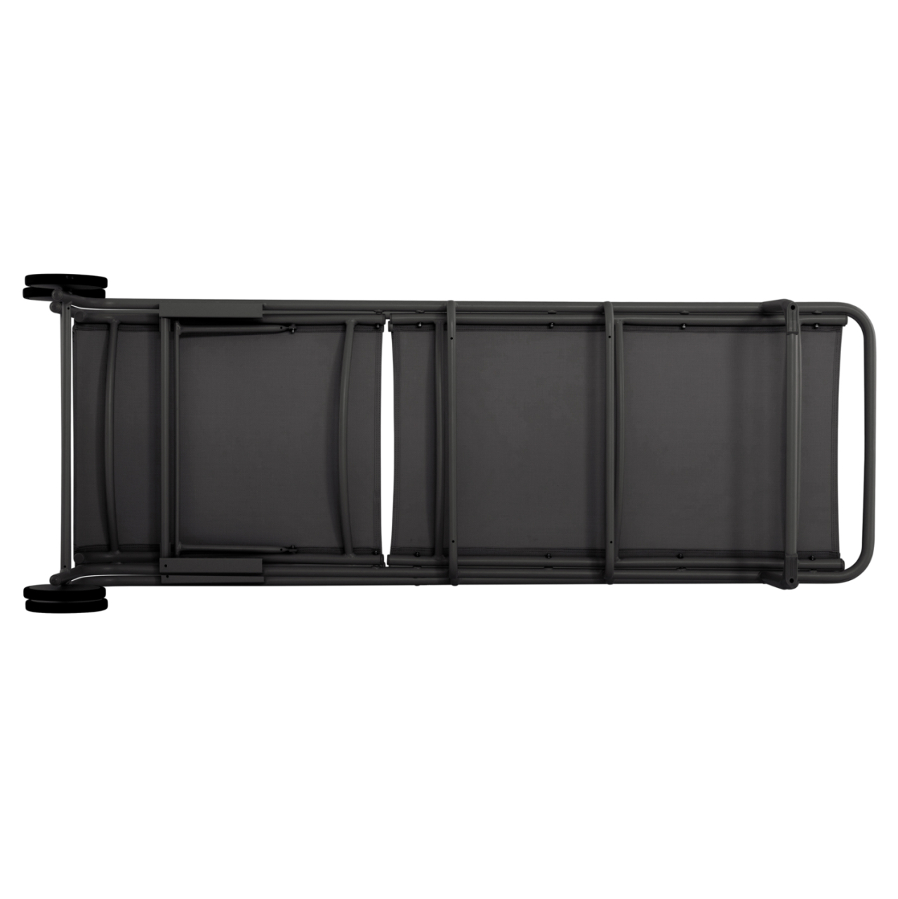 ALUMINUM SUNBED RIBEN WITH TESLIN FABRIC and WHEELS HM6293.01 GREY COLOR 210x78x91Hcm. [6]