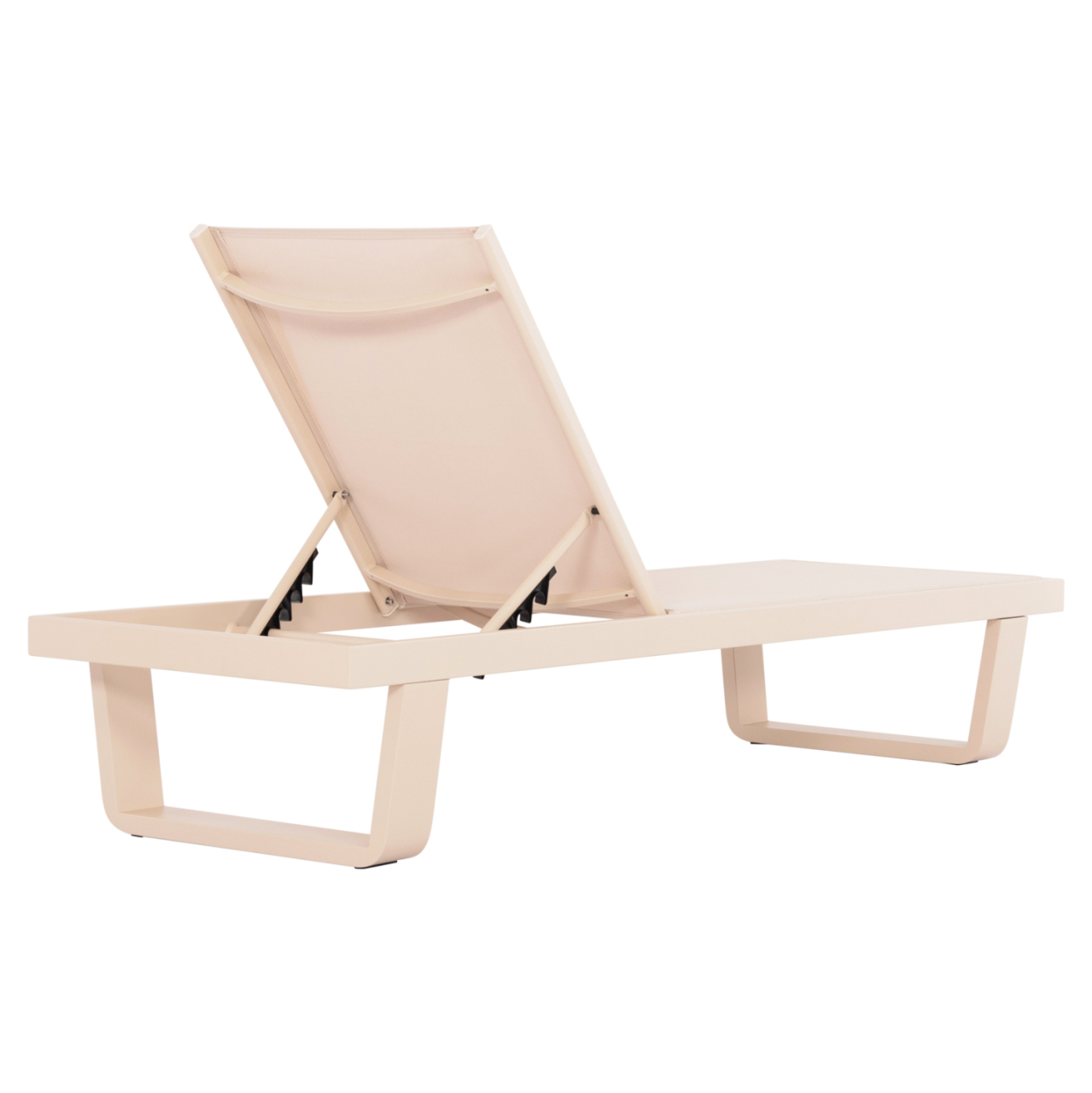 ALUMINUM SUNBED RICKON WITH TESLIN FABRIC HM6292.04 CHAMPAGNE COLOR 198x61,5x97Hcm. [5]