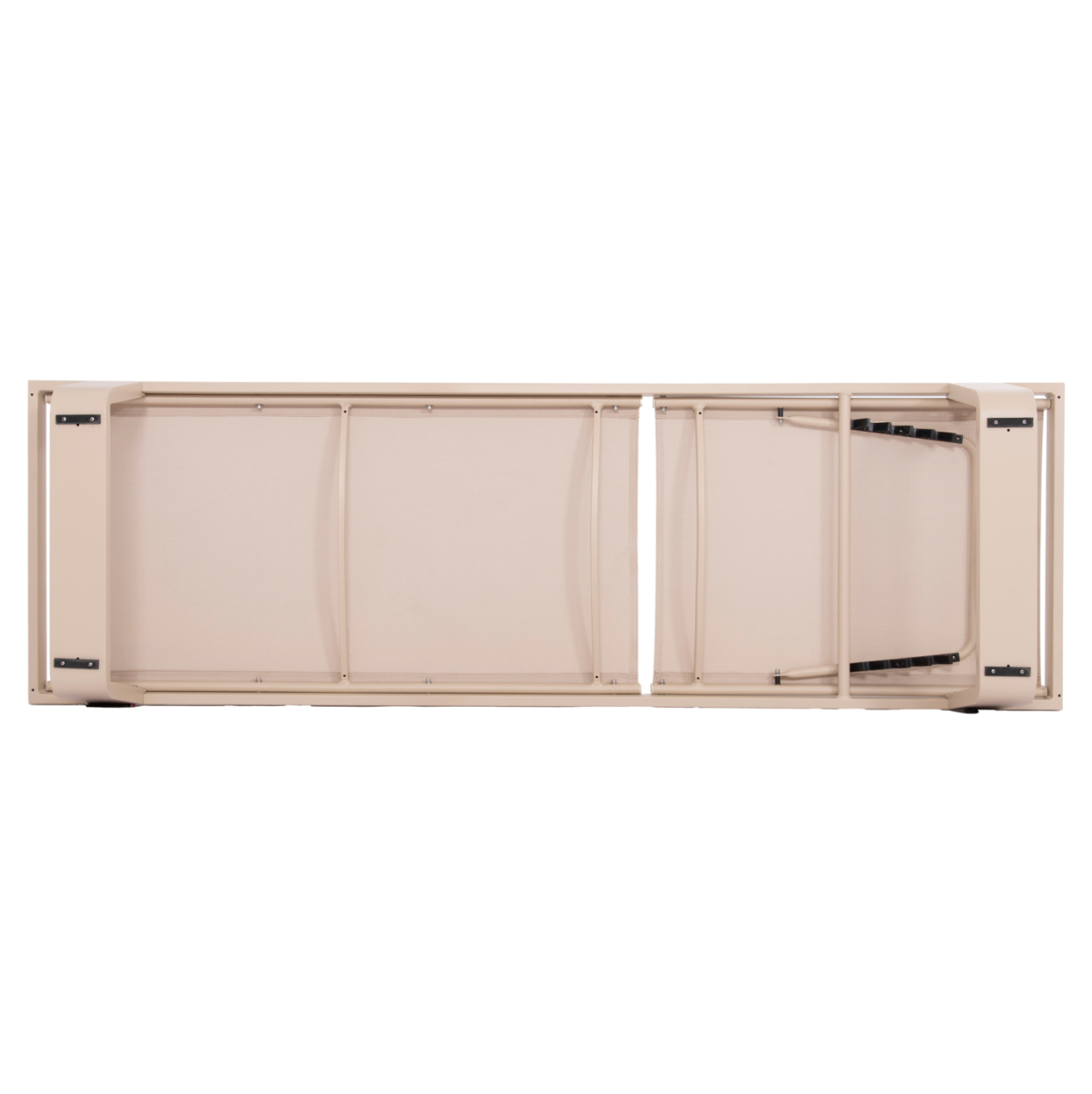 ALUMINUM SUNBED RICKON WITH TESLIN FABRIC HM6292.04 CHAMPAGNE COLOR 198x61,5x97Hcm. [6]