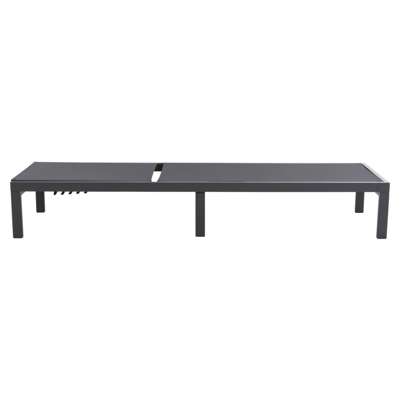 ALUMINUM SUNBED THATCHER HM5983.03 ANTHRACITE FRAME and TEXTILENE 196,5x64,5x92Hcm. [3]