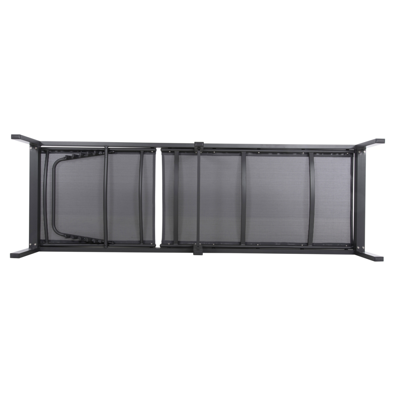ALUMINUM SUNBED THATCHER HM5983.03 ANTHRACITE FRAME and TEXTILENE 196,5x64,5x92Hcm. [5]