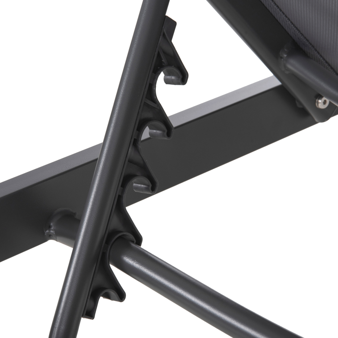 ALUMINUM SUNBED THATCHER HM5983.03 ANTHRACITE FRAME and TEXTILENE 196,5x64,5x92Hcm. [8]