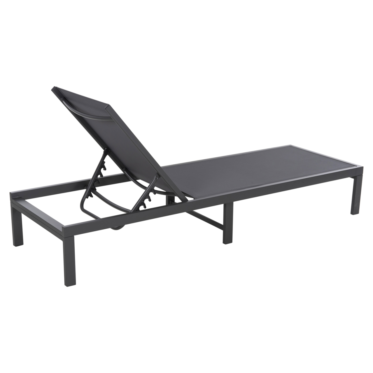 ALUMINUM SUNBED THATCHER HM5983.03 ANTHRACITE FRAME and TEXTILENE 196,5x64,5x92Hcm. [4]