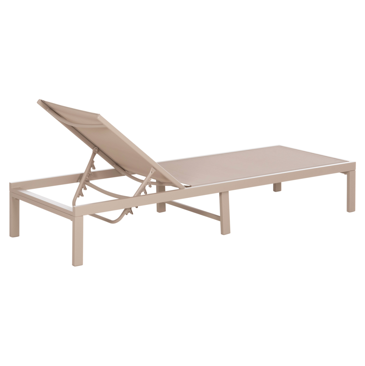 ALUMINUM SUNBED THATCHER HM5983.04 CHAMPAGNE-COLORED FRAME and TEXTILENE 197x64x92Hcm. [5]