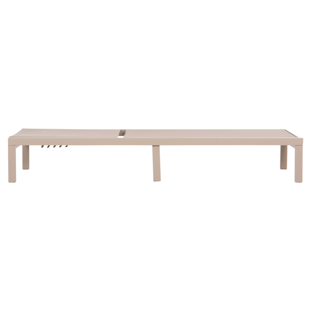 ALUMINUM SUNBED THATCHER HM5983.04 CHAMPAGNE-COLORED FRAME and TEXTILENE 197x64x92Hcm. [4]