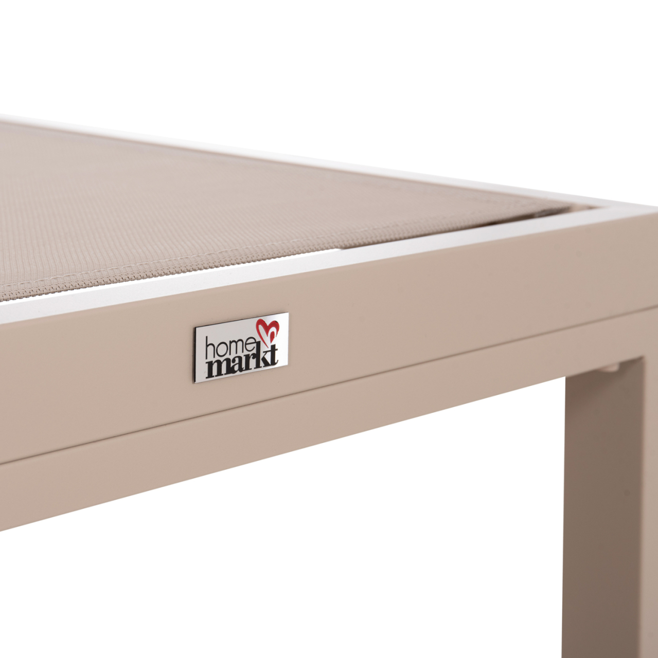 ALUMINUM SUNBED THATCHER HM5983.04 CHAMPAGNE-COLORED FRAME and TEXTILENE 197x64x92Hcm. [8]