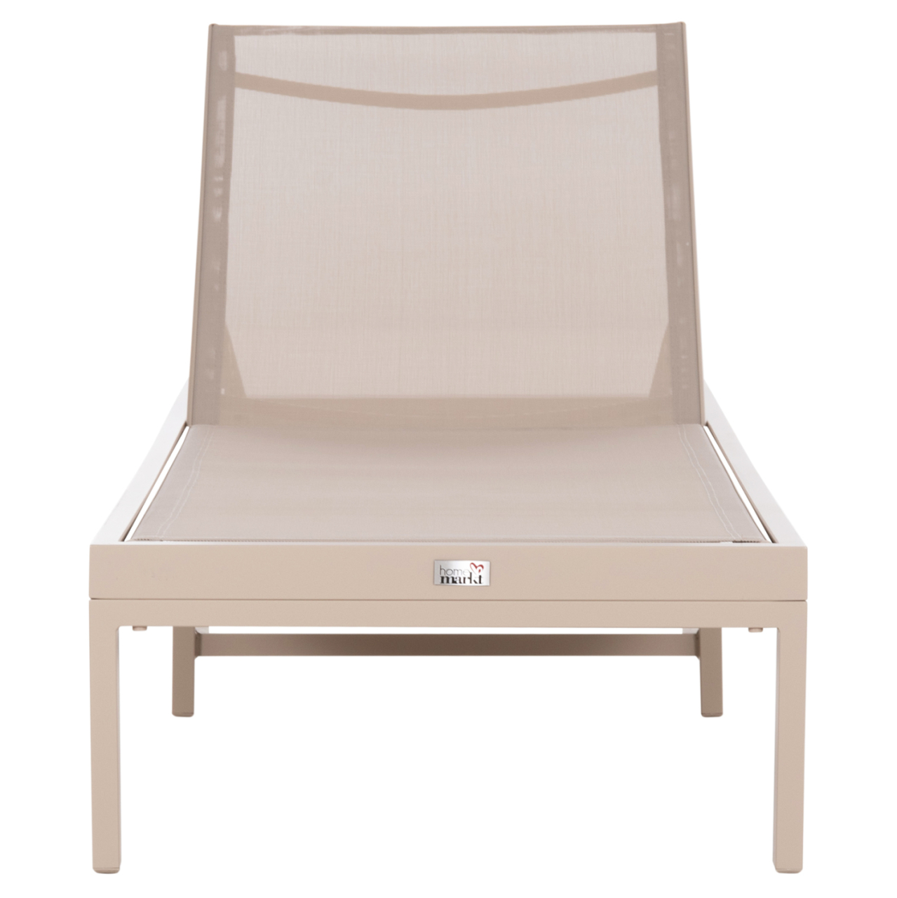 ALUMINUM SUNBED THATCHER HM5983.04 CHAMPAGNE-COLORED FRAME and TEXTILENE 197x64x92Hcm. [3]