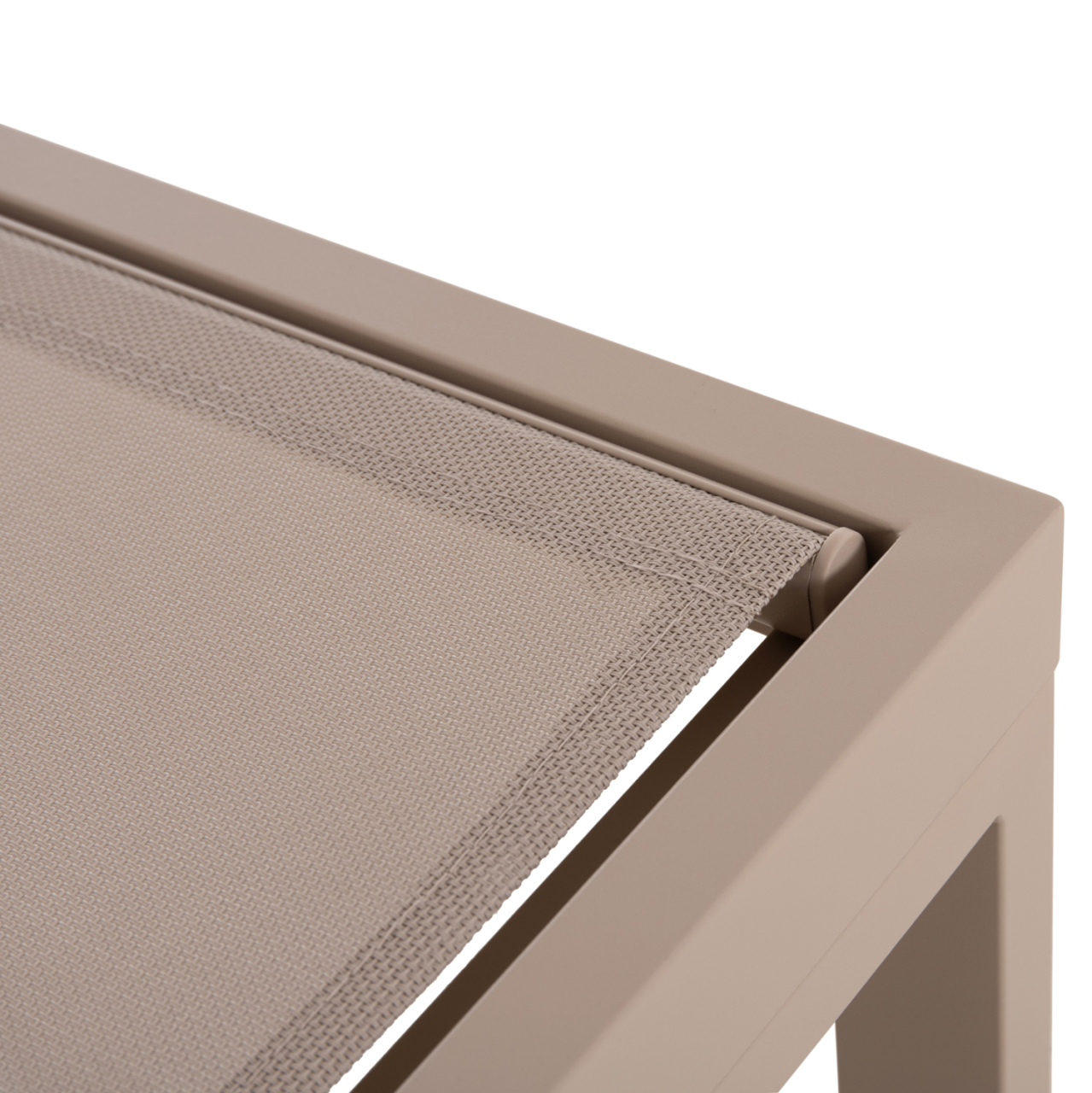 ALUMINUM SUNBED THATCHER HM5983.04 CHAMPAGNE-COLORED FRAME and TEXTILENE 197x64x92Hcm. [9]
