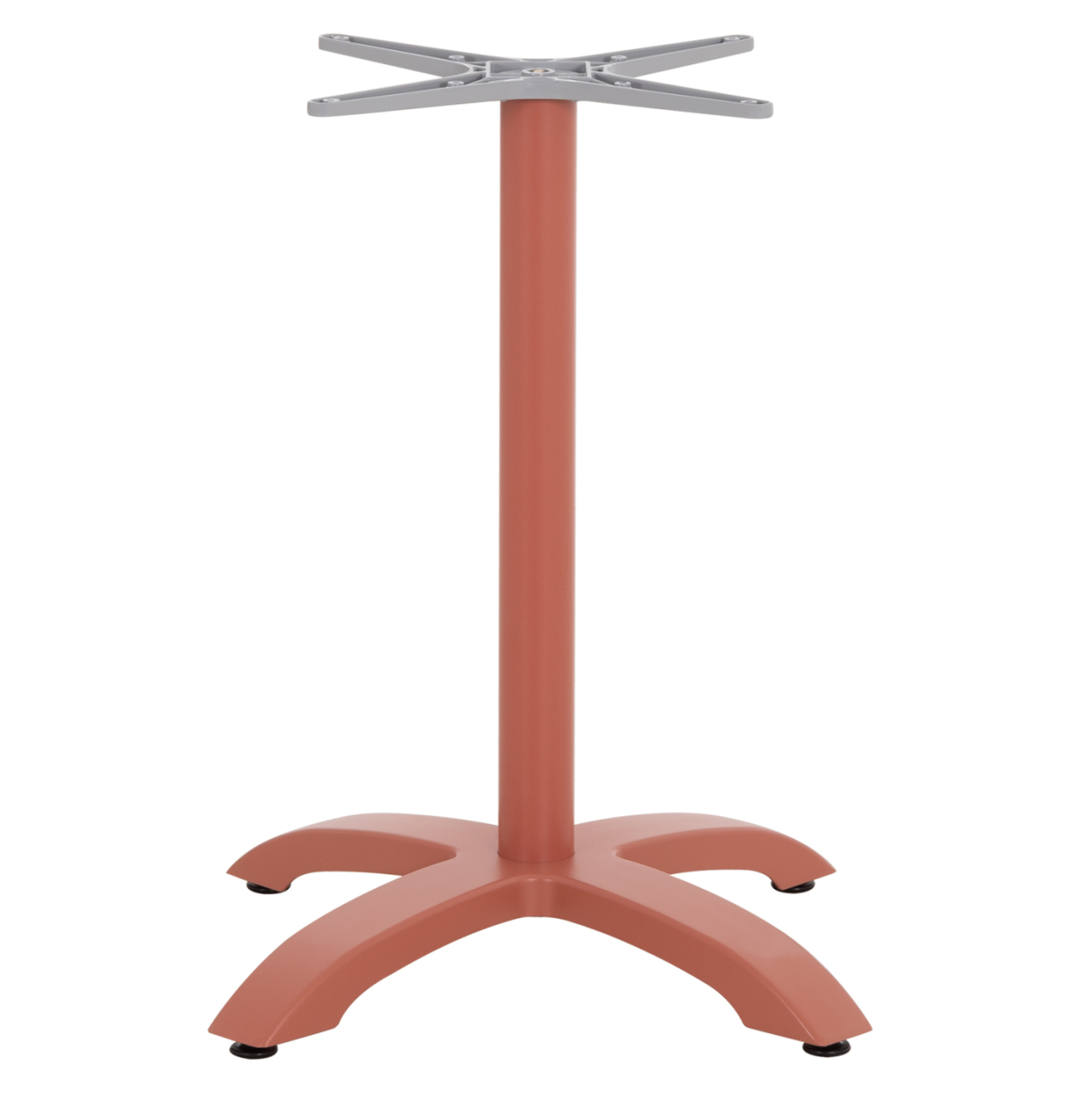 ALUMINUM TABLE BASE HM460.27 TERRACOTTA 66x66x72Hcm. CROSS 48x48cm. [3]