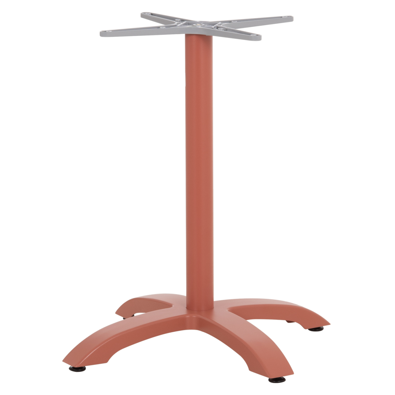 ALUMINUM TABLE BASE HM460.27 TERRACOTTA 66x66x72Hcm. CROSS 48x48cm. [5]