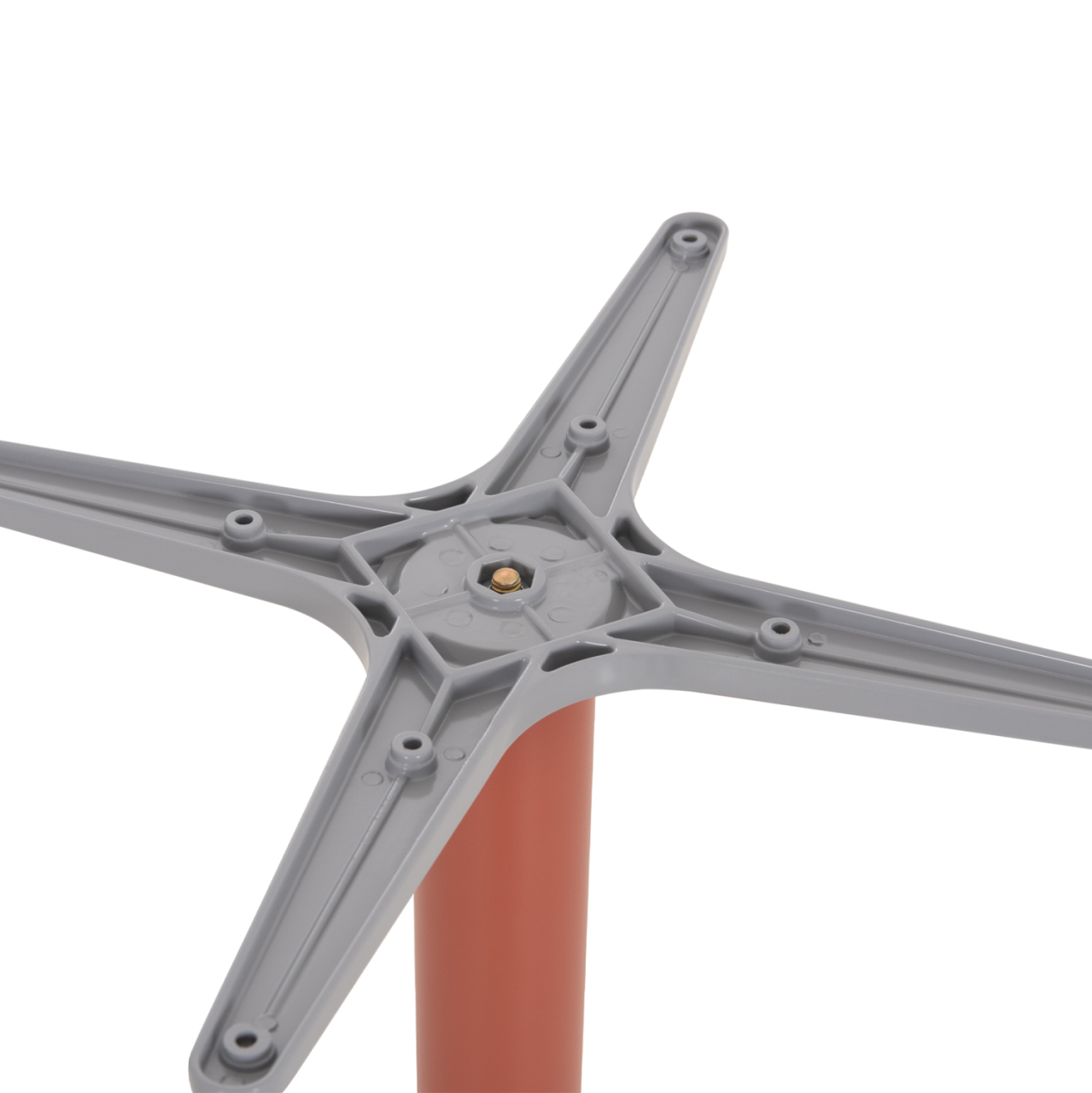 ALUMINUM TABLE BASE HM460.27 TERRACOTTA 66x66x72Hcm. CROSS 48x48cm. [6]