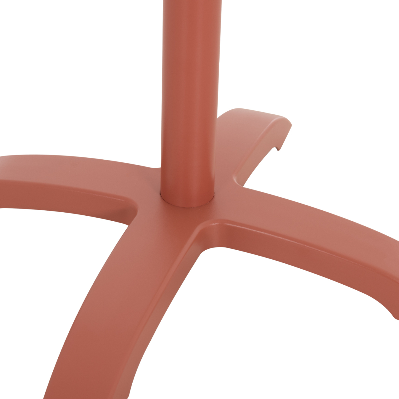ALUMINUM TABLE BASE HM460.27 TERRACOTTA 66x66x72Hcm. CROSS 48x48cm. [7]