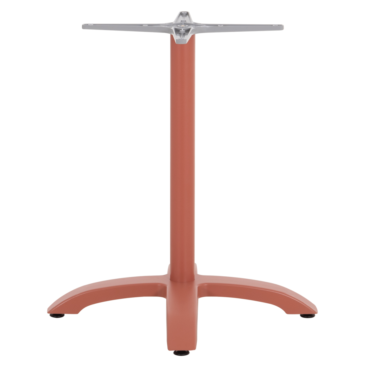 ALUMINUM TABLE BASE HM460.27 TERRACOTTA 66x66x72Hcm. CROSS 48x48cm. [4]