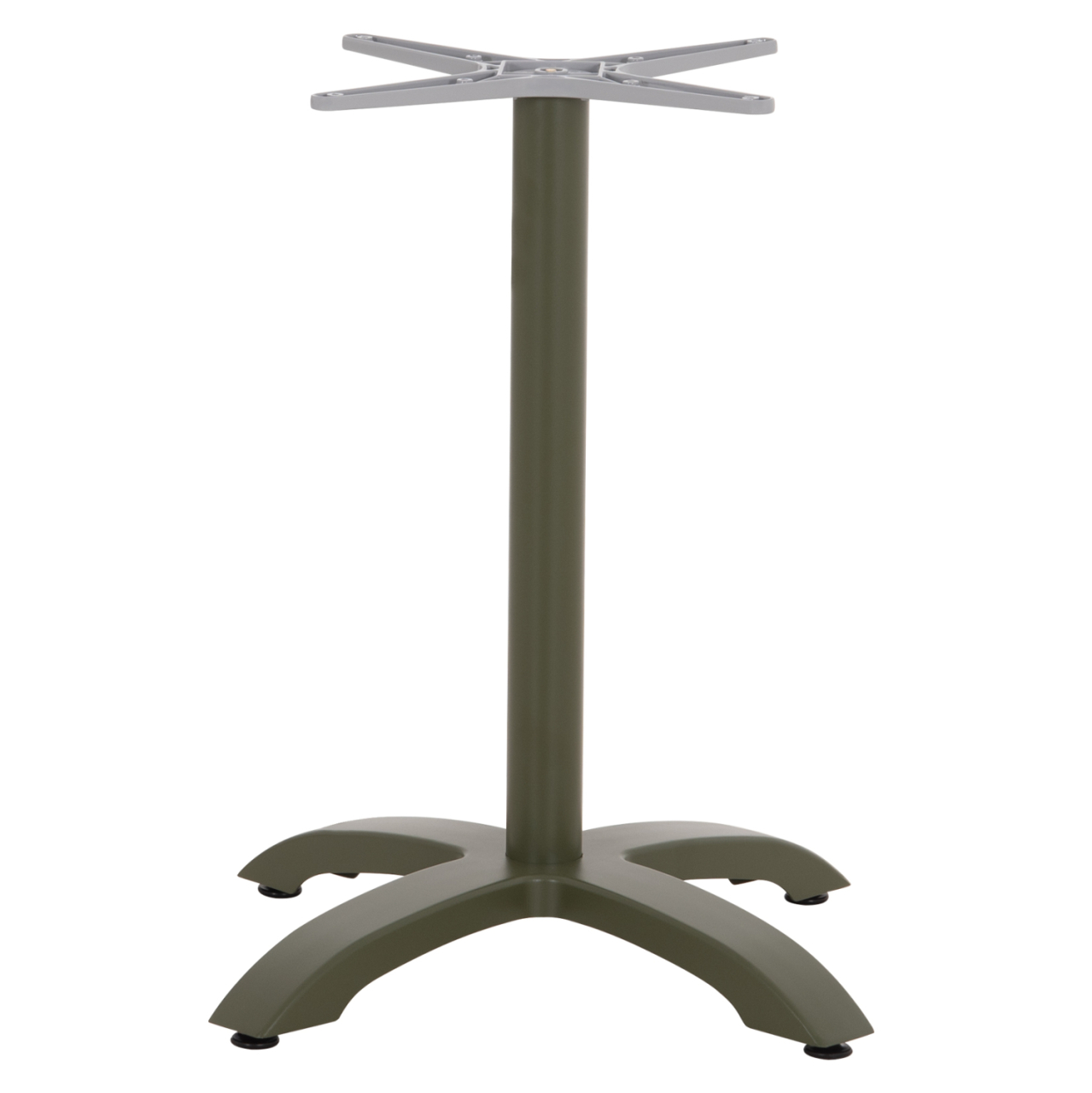 ALUMINUM TABLE BASE HM460.28 GREEN 66x66x72Hcm. CROSS 48x48cm. [3]