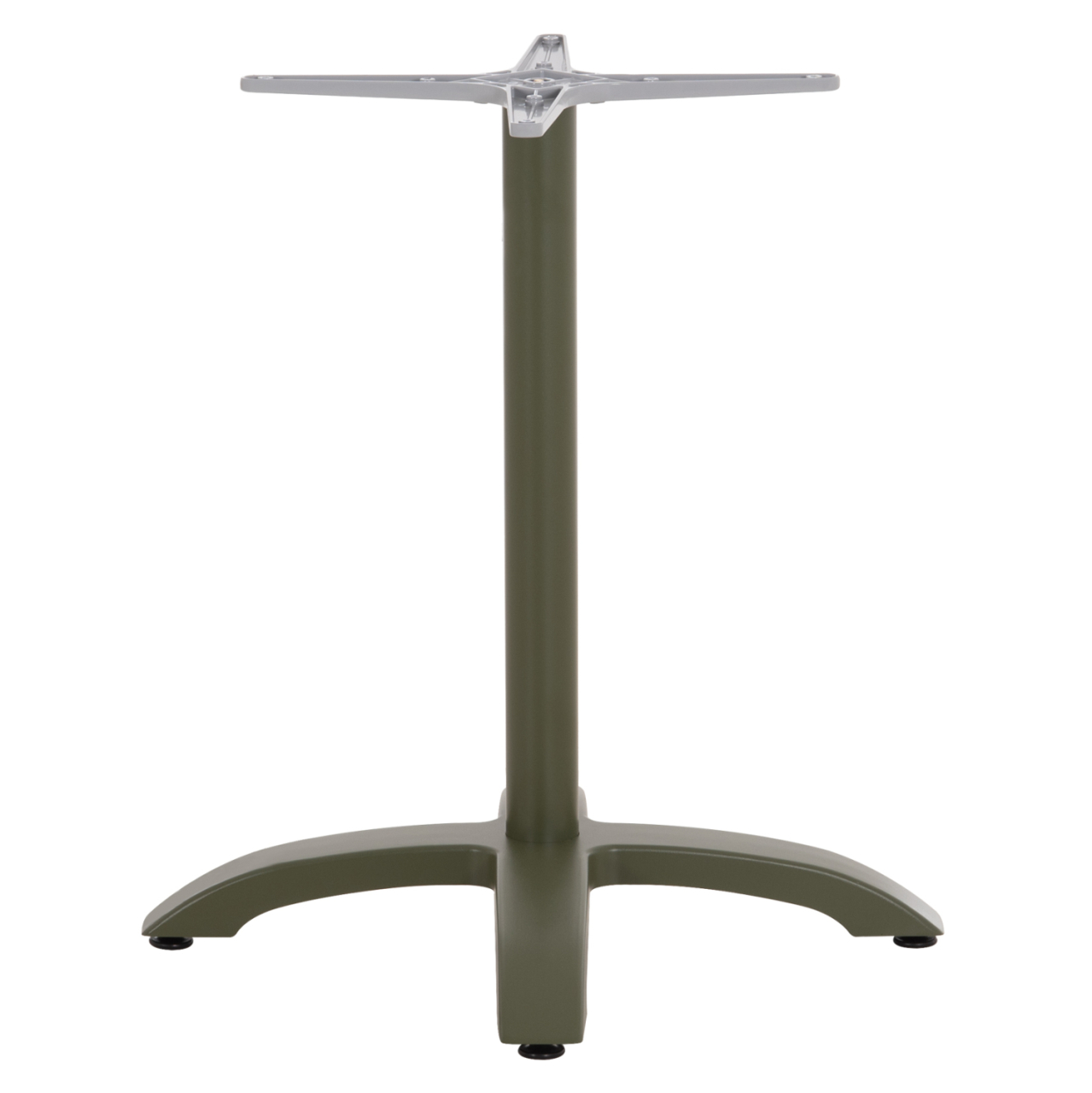 ALUMINUM TABLE BASE HM460.28 GREEN 66x66x72Hcm. CROSS 48x48cm. [4]