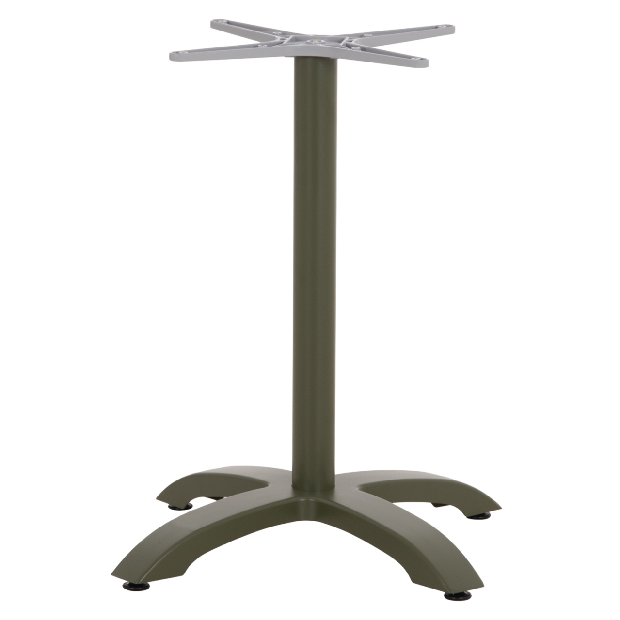 ALUMINUM TABLE BASE HM460.28 GREEN 66x66x72Hcm. CROSS 48x48cm. [5]